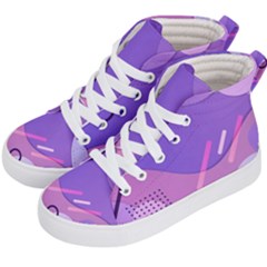 Colorful Labstract Wallpaper Theme Kids  Hi-top Skate Sneakers by Apen