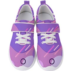 Colorful Labstract Wallpaper Theme Men s Velcro Strap Shoes by Apen