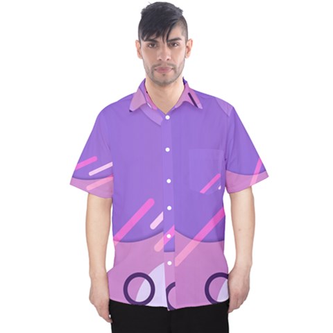 Colorful Labstract Wallpaper Theme Men s Hawaii Shirt by Apen