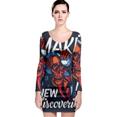 Make Devil Discovery  Long Sleeve Bodycon Dress