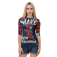 Make Devil Discovery  Quarter Sleeve Raglan T-shirt