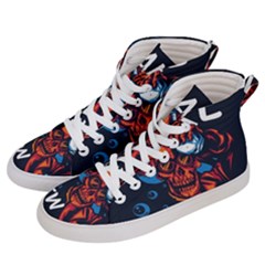 Make Devil Discovery  Men s Hi-top Skate Sneakers by Saikumar