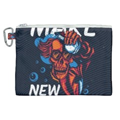 Make Devil Discovery  Canvas Cosmetic Bag (xl) by Saikumar