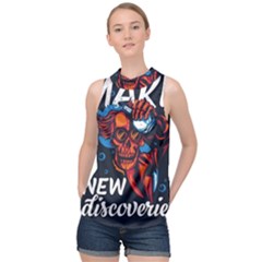 Make Devil Discovery  High Neck Satin Top by Saikumar