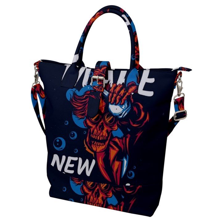 Make devil discovery  Buckle Top Tote Bag