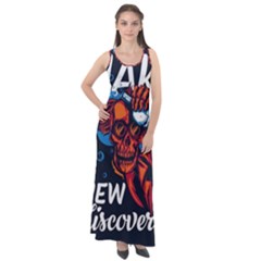 Make Devil Discovery  Sleeveless Velour Maxi Dress by Saikumar