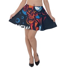 Dont Fear Velvet Skater Skirt by Saikumar