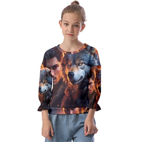 Be Dare For Everything Kids  Cuff Sleeve Top by Saikumar