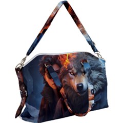 Be Fearless Canvas Crossbody Bag by Saikumar