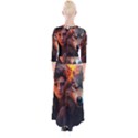 Be fearless Quarter Sleeve Wrap Maxi Dress View2