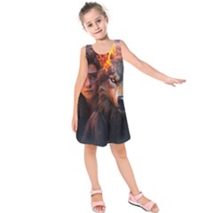 Be Fearless Kids  Sleeveless Dress by Saikumar