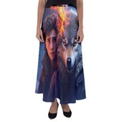 Be Fearless Flared Maxi Skirt by Saikumar