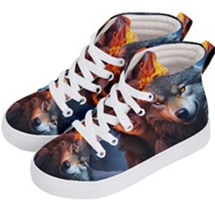 Be Fearless Kids  Hi-top Skate Sneakers by Saikumar