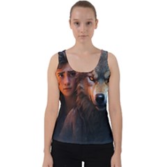 Be Fearless Velvet Tank Top by Saikumar