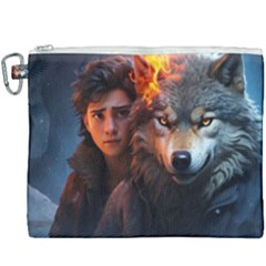 Be Fearless Canvas Cosmetic Bag (xxxl) by Saikumar