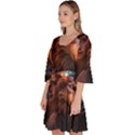 Be fearless Velour Kimono Dress View2