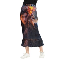 Be Fearless Maxi Fishtail Chiffon Skirt by Saikumar