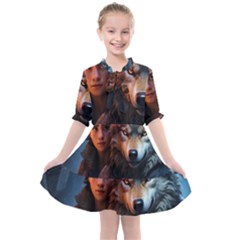 Be Fearless Kids  All Frills Chiffon Dress by Saikumar