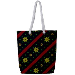 Background Pattern Texture Design Full Print Rope Handle Tote (small) by Jatiart