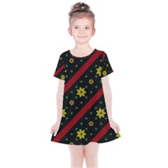 Background Pattern Texture Design Kids  Simple Cotton Dress by Jatiart