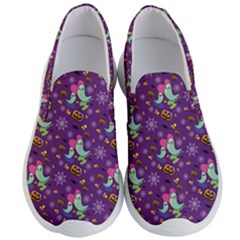 Pumpkin Ghost Skeleton Pattern Men s Lightweight Slip Ons by Jatiart