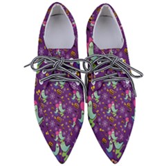 Pumpkin Ghost Skeleton Pattern Pointed Oxford Shoes by Jatiart