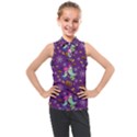 Pumpkin Ghost Skeleton Pattern Kids  Sleeveless Polo T-Shirt View1