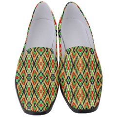 Pattern Design Vintage Abstract Women s Classic Loafer Heels by Jatiart