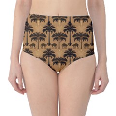 Peacock Feathers Classic High-waist Bikini Bottoms by Jatiart