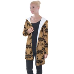 Peacock Feathers Longline Hooded Cardigan by Jatiart