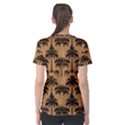 Camel Palm Tree Patern Women s Cotton T-Shirt View2