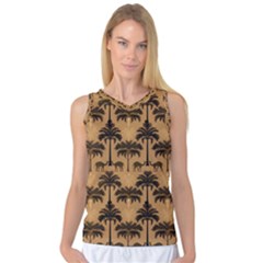 Camel Palm Tree Patern Women s Basketball Tank Top by Jatiart