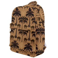 Camel Palm Tree Patern Classic Backpack by Jatiart