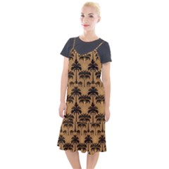 Camel Palm Tree Patern Camis Fishtail Dress by Jatiart