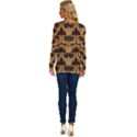 Camel Palm Tree Patern Long Sleeve Crew Neck Pullover Top View4