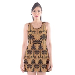 Pattern Symmetry Stack Texture Scoop Neck Skater Dress by Jatiart