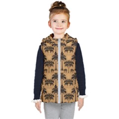 Abstract Design Background Patterns Kids  Hooded Puffer Vest