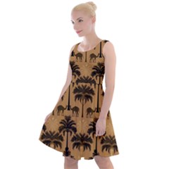 Background Abstract Pattern Design Knee Length Skater Dress by Jatiart