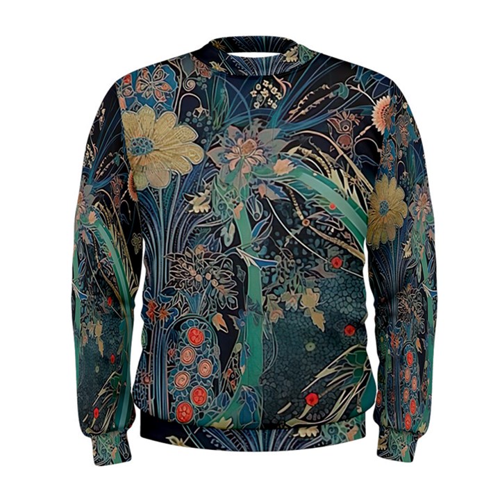 Bird Flower Tree Forest Men s Sweatshirt