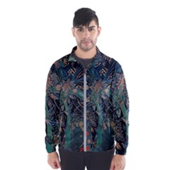 Vintage Peacock Feather Men s Windbreaker