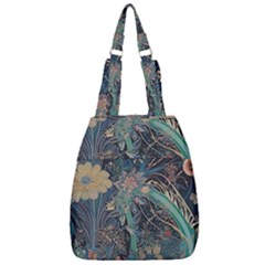 Bird Flower Tree Forest Center Zip Backpack