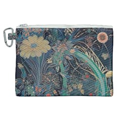 Flowers Trees Forest Canvas Cosmetic Bag (xl) by Jatiart