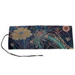 Bird Flower Tree Forest Roll Up Canvas Pencil Holder (s) by Jatiart