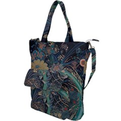 Flowers Trees Forest Shoulder Tote Bag