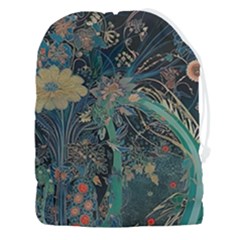 Flowers Trees Forest Drawstring Pouch (3xl)