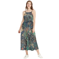 Flowers Trees Forest Boho Sleeveless Summer Dress