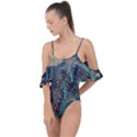 Flowers Trees Forest Drape Piece Swimsuit View1