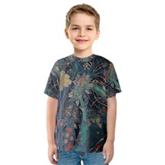 Vintage World Map Kids  Sport Mesh T-shirt