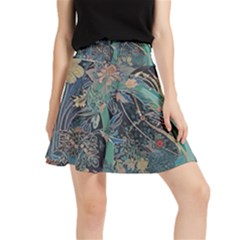 Flowers Trees Forest Waistband Skirt