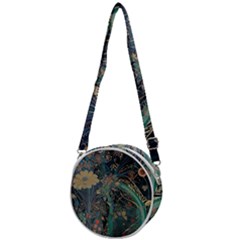 Flowers Trees Forest Crossbody Circle Bag